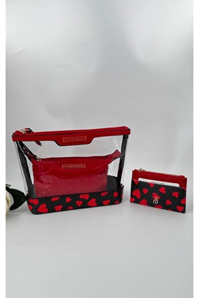 gül sezgin butik Дамски червен и черен подарък за Свети Валентин във формата ...