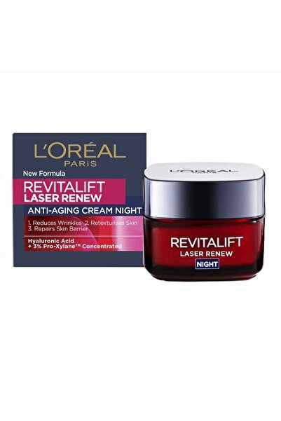 L'Oreal Paris Set of 2 x Revitalift Laser Anti-Wrinkle Night Cream, 50 ml