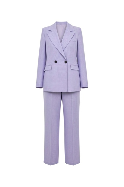 ossons Women's Linen Jacket Pants Two-Piece Set