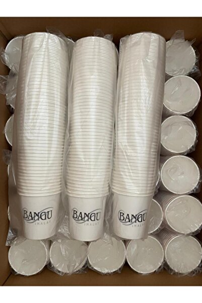 bangu 50 Adet Kişiye Özel Baskılı Karton Bardak – İsim / Resim / Logo Baskılı
