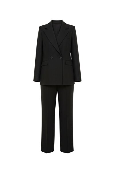 ossons Women's Linen Jacket Pants Two-Piece Set