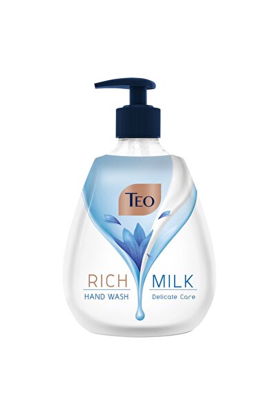 Teo Set of 4 x Rich Milk Delicate Care Liquid Soap, 400 ml