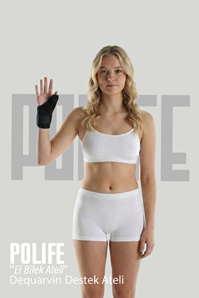 POLİMED DEQUARVİN EL BİLEK ATELİ-BİLEKLİK-BAŞ PARMAK DESTEKLİ-ÇELİK DESTEK