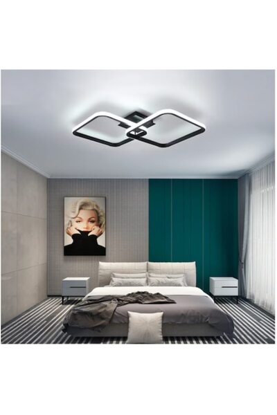 Deligh Candelabru LED Hebe, Negru, 50W, 2 Brațe, Dimabil, 550x115mm