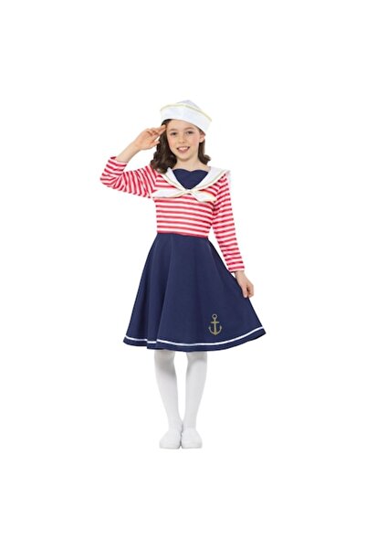 Smiffys Costum de marinar pentru fete 120 cm (5-6 ani)