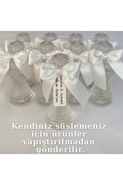 Pearl Star (40 ADET) Kendin Süsle Modeli|Pırlanta Boş Kolonya Şişesi 50cc(Bey...