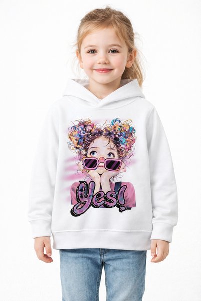 Tiny and Co Unisex 100% Cotton Printed Kids Hooded Sweatshirt