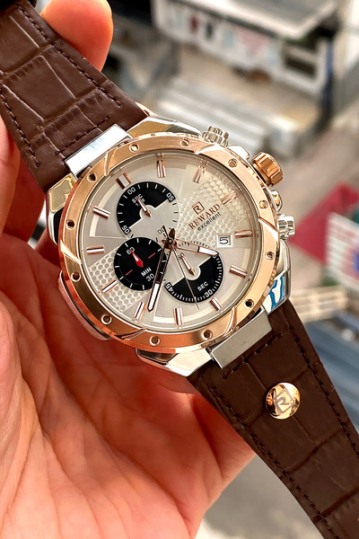 Reward Orijinal 2 Yıl Garantili Erkek Kol Saati Çelik Kordon Kutulu