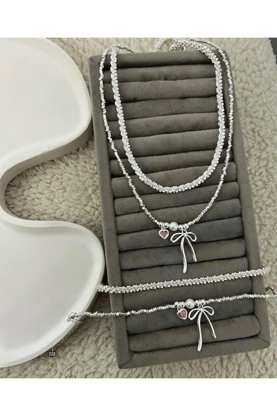 ArtBDesign Kurdele Kolye ve Bileklik Set (2 adet üründür)