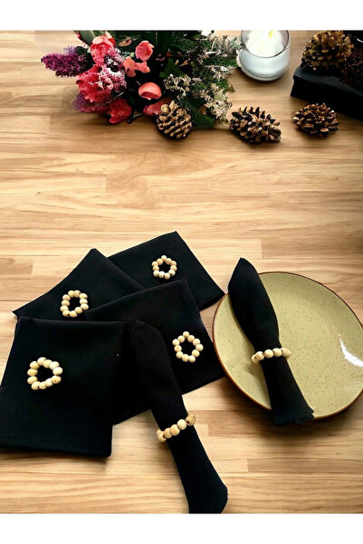 NDC HOME Σετ χαρτοπετσέτας Premium Λινό Μαύρο 6 ΤΕΜΑΧΙΩΝ (ΜΕ ΔΩΡΟ ΠΟΡΠΗ).