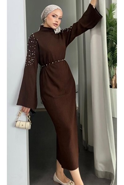 DAMGA Collection Women's Pearl Knitwear Long Dress