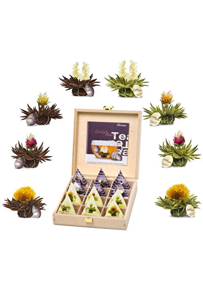 Creano Set cadou ceai Teelini Blooming Tea, 12 pliculețe, 8 sortimente, cutie...
