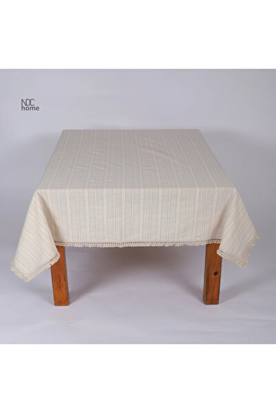 NDC HOME Față de masă crem cu dungi țesute in in - PASALI