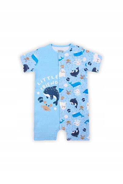 Mod Kids Rampers, Mod Kids, 80, 9–12 Luni, Albastru Deschis, Bumbac 100% Resp...