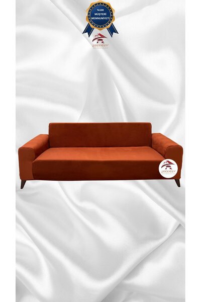 Şahaneev Tekstil İtalyan Süet Koruyucu Esnek Elastik Giydirme Koltuk Örtüsü -...