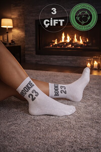Onouqo 3-Piece Women's College Socks Set – Soft Cotton, Winter, Casual & Gift...