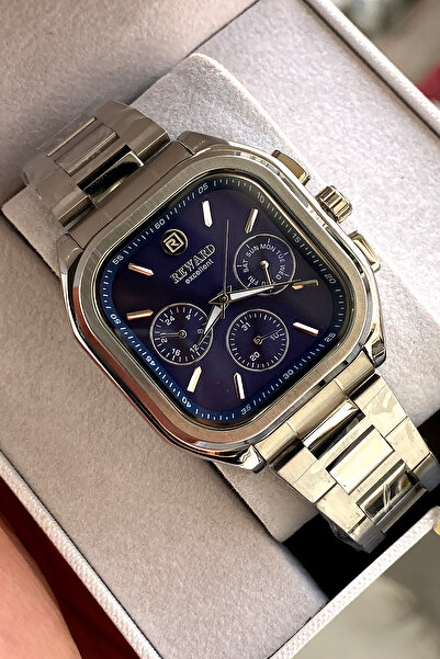 Reward ساعة يد رجالية أصلية بضمان لمدة عامين مع سوار فولاذي وعلبة