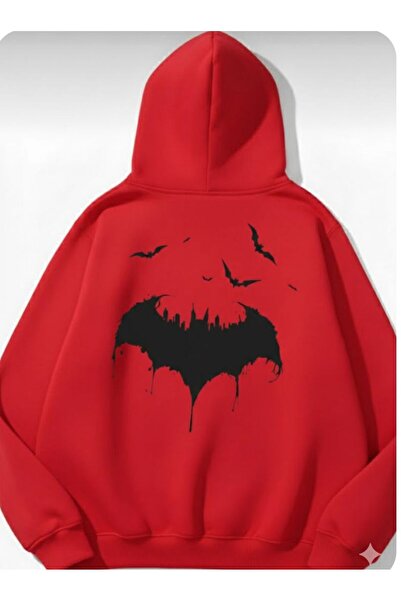 COHERENT Unisex Men/Women Colorful Bat Custom Printed Cotton Oversized Hooded...