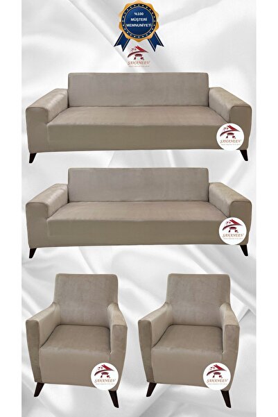 Şahaneev Tekstil İtalyan Süet Koruyucu Esnek Elastik Giydirme Koltuk Örtüsü -...