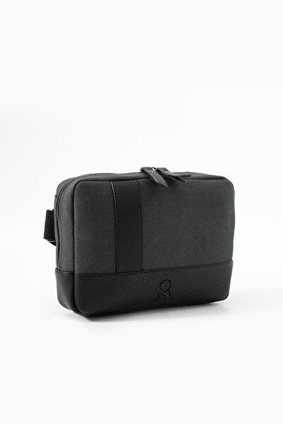 KASVA DERİ Canvas Fabric Crossbody Bag Unisex Tablet Bag Shoulder Bag with Strap