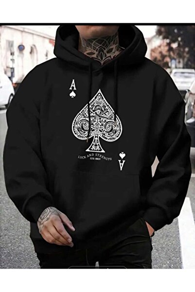 Hunors Sportswear & Company قميص مطبوع بنمط أوراق اللعب للجنسين موديل KA بغطا...