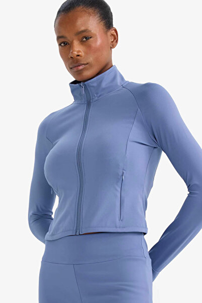 DeFacto εφαρμοστό ψηλός λαιμός Αθλητική ινδική ζακέτα για γυναίκες F2008AX/IN34