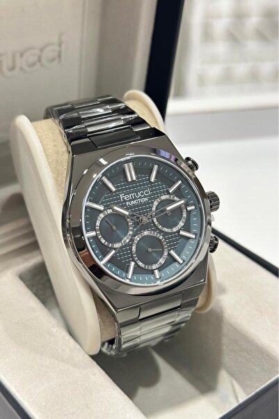 Ferrucci Çelik Kordon Su Geçirmez Garantili Erkek Kol Saati