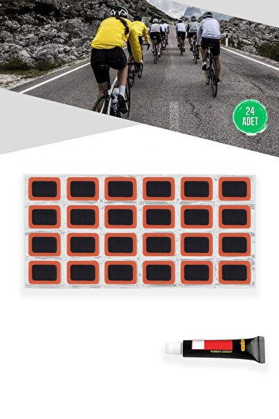 mucit home Bisiklet Lastik Yaması 24 Parça Tekerlekli Araç Lastik Yırtılma Ke...