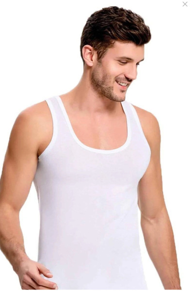 İlke Men'S, White, Modal, Exclusive, 6-Pack Undershirts