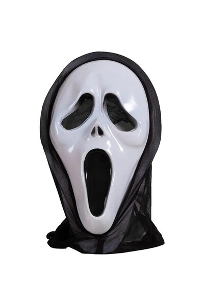 AyrStore Maske Çığlık Halloween, Cadılar Bayramı, Korku Parti Maskesi, Scream...
