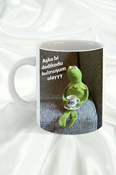 sartre art كوب من البورسلين بتصميم كيرميت ديديكوود للهدايا