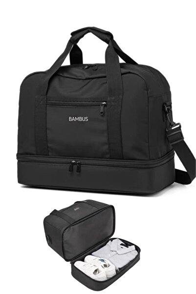 Bambus Ayakkabı Bölmeli Hostes Valiz Seyahat Tatil Spor Hastane Su Geçirmez Ç...