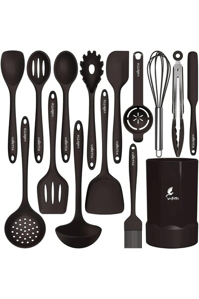 AyrStore valletta Trigona Isıya Dayanıklı Yanmaz Yapışmaz Silikon Spatula Set...