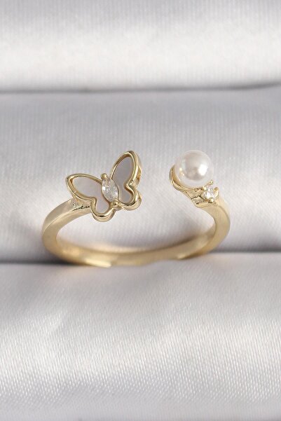 Inure Jewelry النحاس الذهب اللون الزركون حجر مفصلة الأبيض المينا فراشة نموذج ...