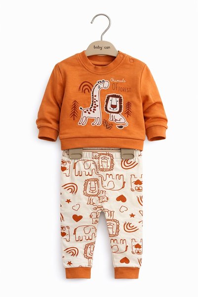 nazarbebe Cute Animal Pattern Baby Set – Soft Cotton, Everyday Comfort (3–12 ...