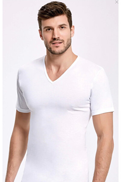 İlke Men'S, Exclusive, Single Jersey, V-Neck, 6-Pack T-Shirts