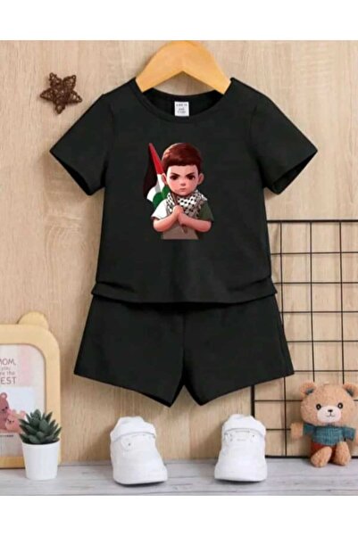 Nice Clothes Children's Tracksuit Set Hooded Unisex Palestine Flag Children's...