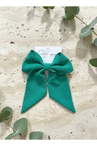 Toka Delisi Water Green Women's Colorful Automatic Bow Buckle Handmade