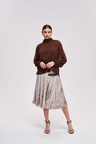 Livia تنورة واسعة بطول الركبة