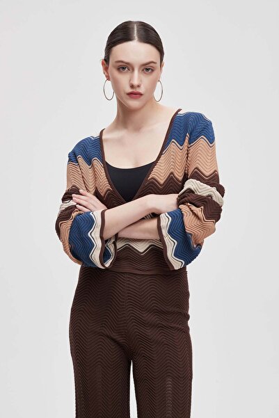 Livia Loose-Fit Long Knitted Short Blouse