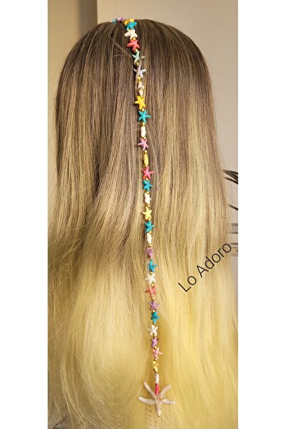 LO ADORO 2-Piece Snap-On Hair Holiday Accessory Pearl Bead Oyster Seashell St...