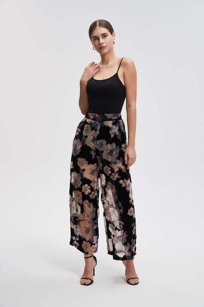 Livia بنطال طويل مزهر