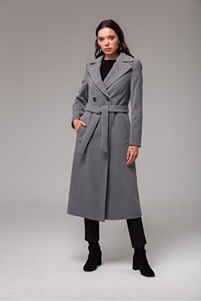 Bermody Double-Breasted Belted Cashmere Coat 120cm Length Regular Fit
