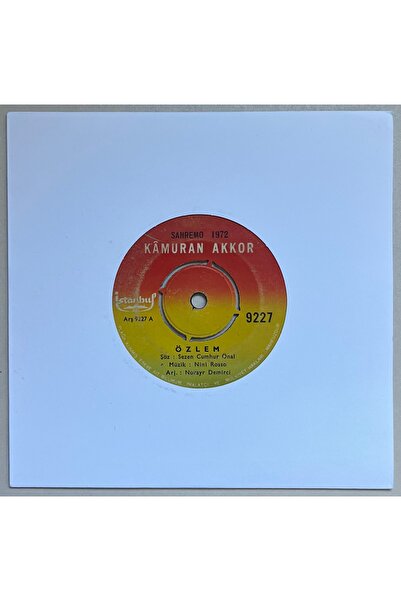 İstanbul Plak Kamuran Akkor Özlem - Sen Nerde Ben Orda 45 lik Plak (Orijinal ...