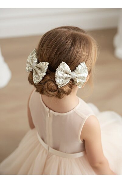 Toka Delisi Cataramă cu fundă dublă de lux, realizată manual cu paiete, catar...