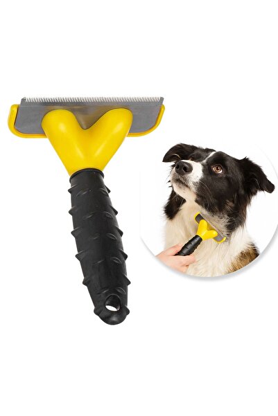 OEM Perie de ingrijire pentru animale de companie, de culoare argintie si gal...