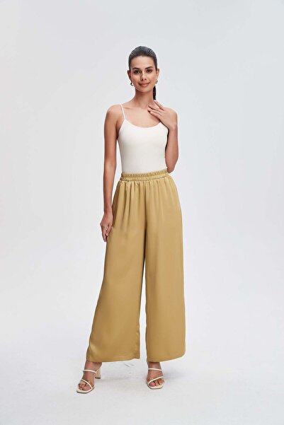 Livia Wide Leg Plain Long Pants