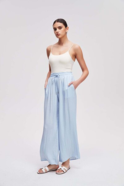 Livia Wide Leg Plain Long Pants