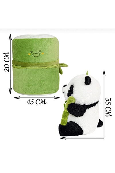 strong group SEVGİLİYE ÖZEL HEDİYE BAMBU PANDA PELUŞ OYUNCAK FERMUARLI ÖZEL T...