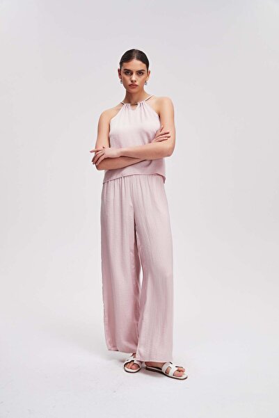 Livia Wide Leg Plain Long Pants